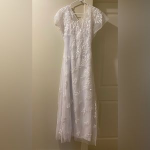 Vintage Inspired 1920s Boho Empire Casual Flutter Wedding Dress